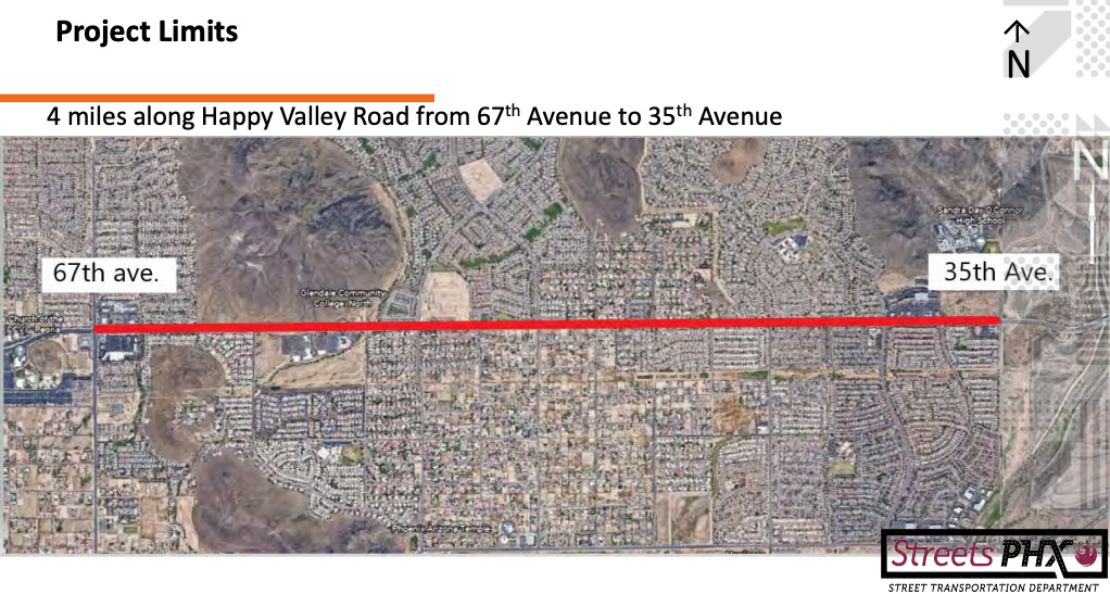 happy valley improvements eminent domain map