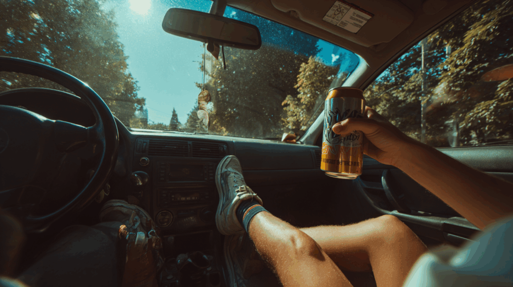 Arizona Open Container Law Passenger drinking in a car